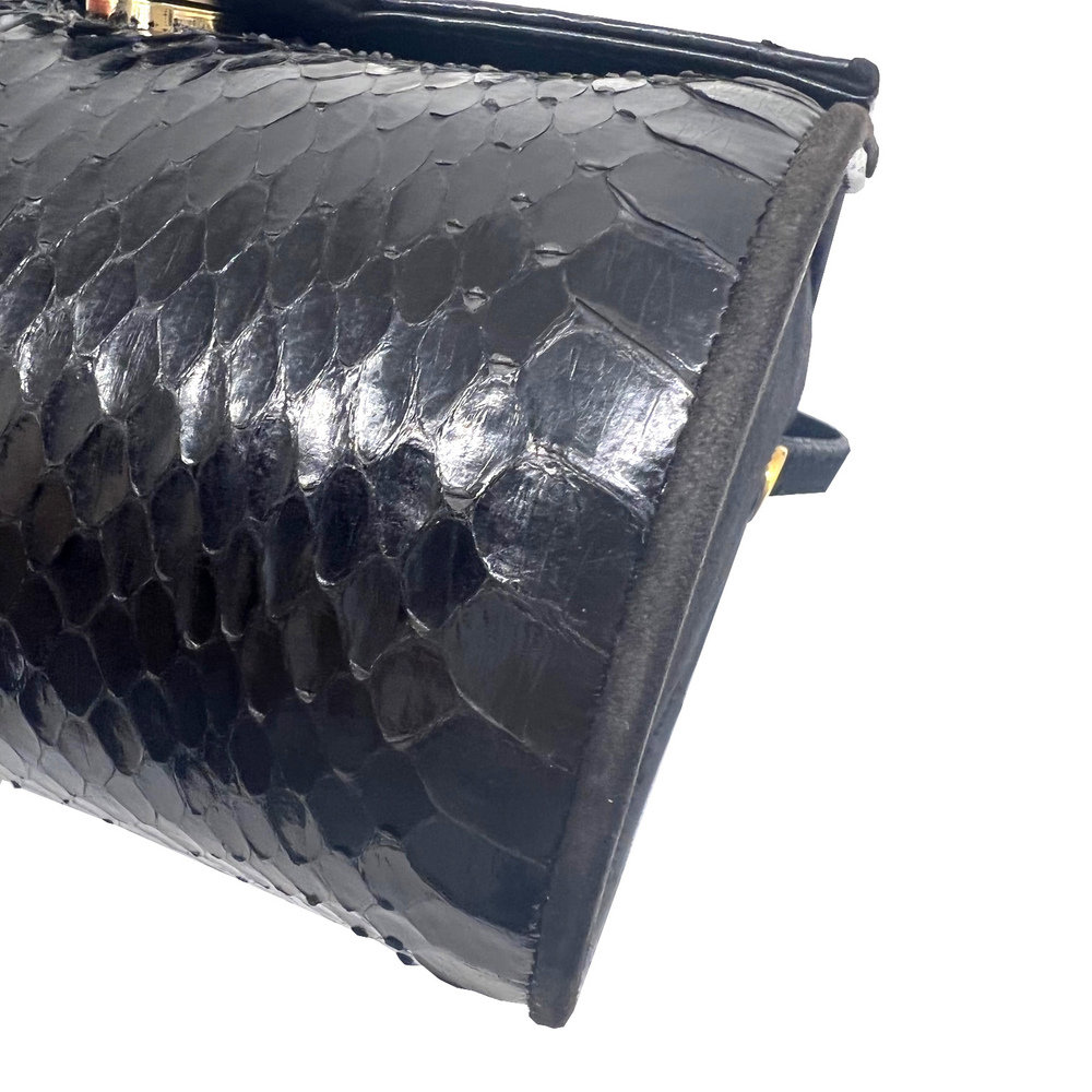 Salvatore Ferragamo Shoulder Bag Python Leather S… - image 6